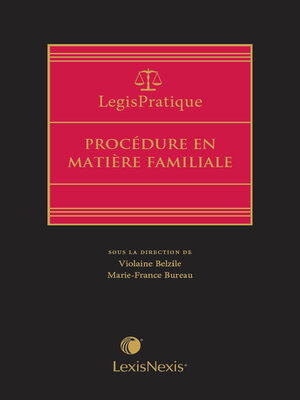 cover image of LegisPratique -- Procédure en matière familiale